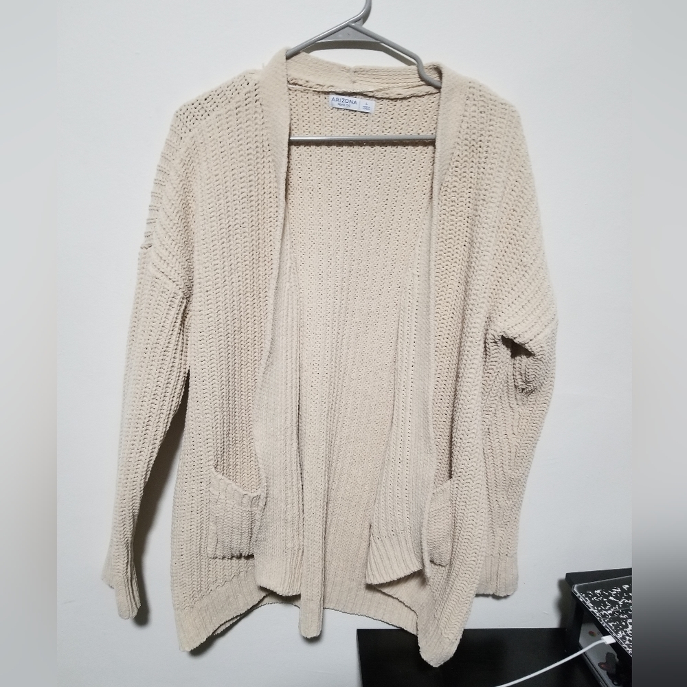 Creme Cardigan with Pockets Womens Knitted Cardigans Womens Large Sweater